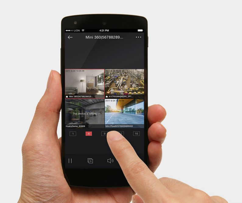 viewing cctv on mobile phone
